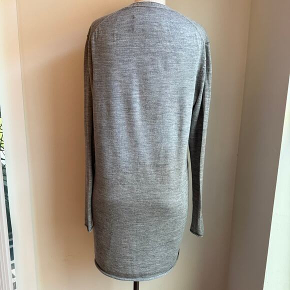 By Malene Birger 100% Wool Longline Gray Cardigan Women’s Small - Picture 4 of 11